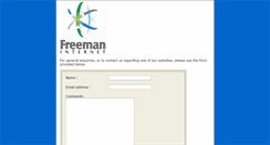 Desktop Screenshot of freeman.co.uk