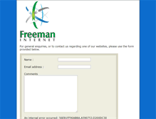 Tablet Screenshot of freeman.co.uk